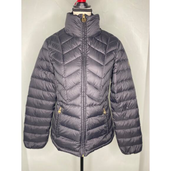 Michael Kors Packable Down Fill Black Jacket - Picture 1 of 9